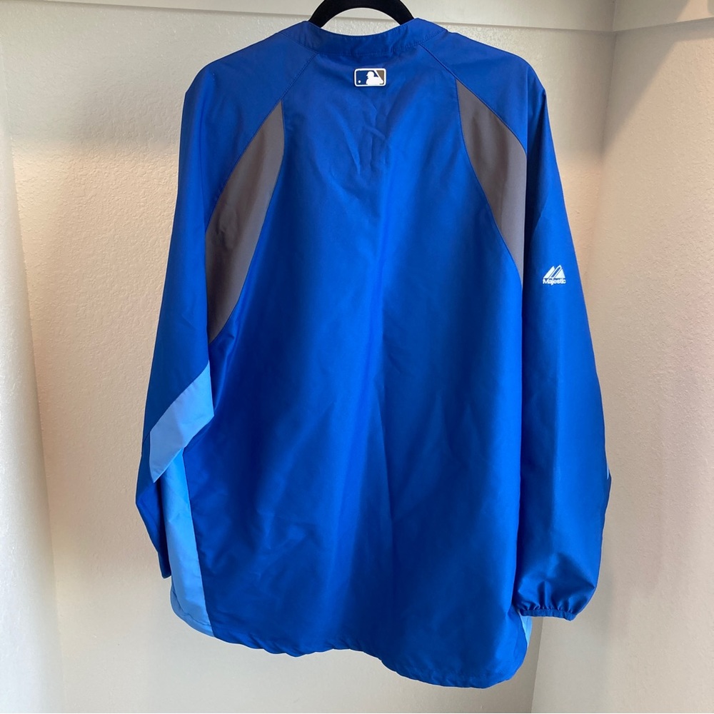 MLB Quarterzip Majestic Cool Base 2012 All Star Game Blue Windbreaker XL - Picture 8 of 9